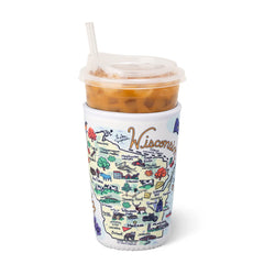 Wisconsin Medium Iced Cup Coolie