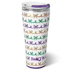 Mardi Gras Bows Tumbler 32oz