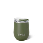Olive Stemless Wine 12oz