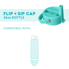 Aqua Flip + Sip Cap 36oz Bottle