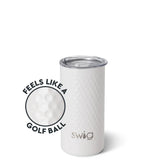 White Golf Ball Slim Tumbler 12oz