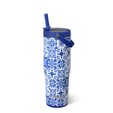 Indigo Tiles To-Go Tumbler 30oz