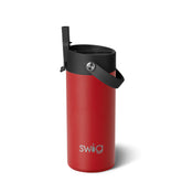 Crimson Flip + Sip Slim Tumbler 12oz