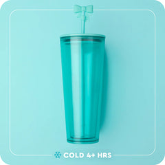Flora Rosa Plastic Tumbler 24oz