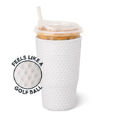 White Golf Ball Large Iced Cup Coolie