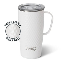 White Golf Ball Travel Mug 22oz