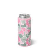 Blushing Camo Skinny Can Cooler 12oz