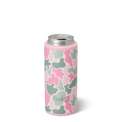 Blushing Camo Skinny Can Cooler 12oz