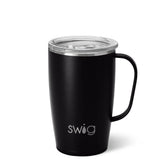 Black Travel Mug 18oz