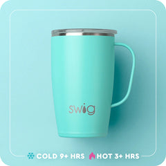 White Golf Ball Travel Mug 18oz