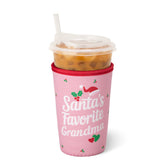 Santa's Favorite Grandma Medium Iced Cup Coolie