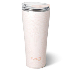 Saddle Stitch Cream Tumbler 32oz