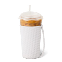 White Golf Ball Medium Iced Cup Coolie