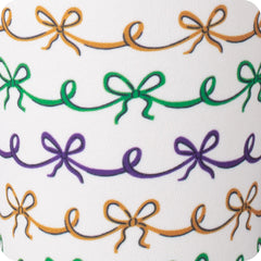 Mardi Gras Bows Large Iced Cup Coolie