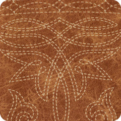 Saddle Stitch Cognac Slim Can Coolie