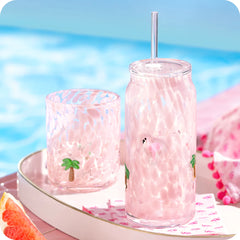 Flamingos Charm Glass 23oz