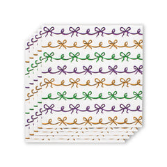 Mardi Gras Bows Cocktail Napkins