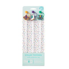 Mardi Gras Straw Topper Set
