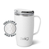 White Golf Ball Travel Mug 18oz