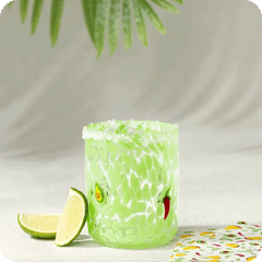 Taco Night Charm Glass 17oz