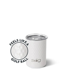 White Golf Ball Short Tumbler 12oz