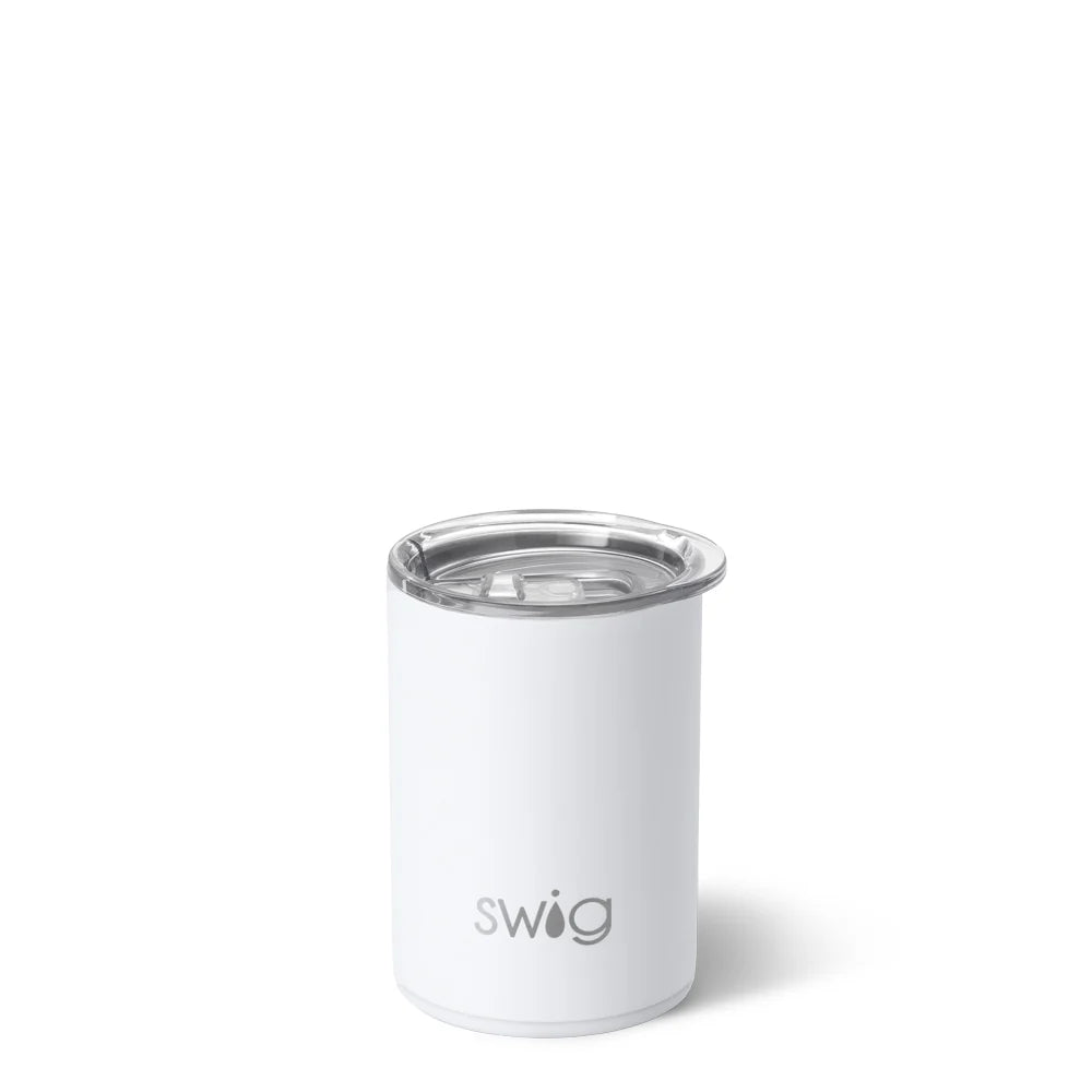 White Short Tumbler 12oz