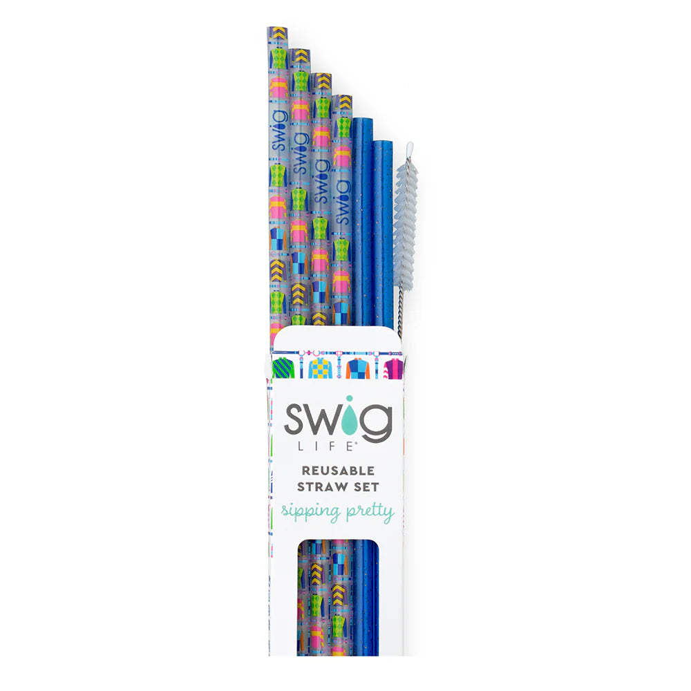 Jockey Club Reusable Straw Set