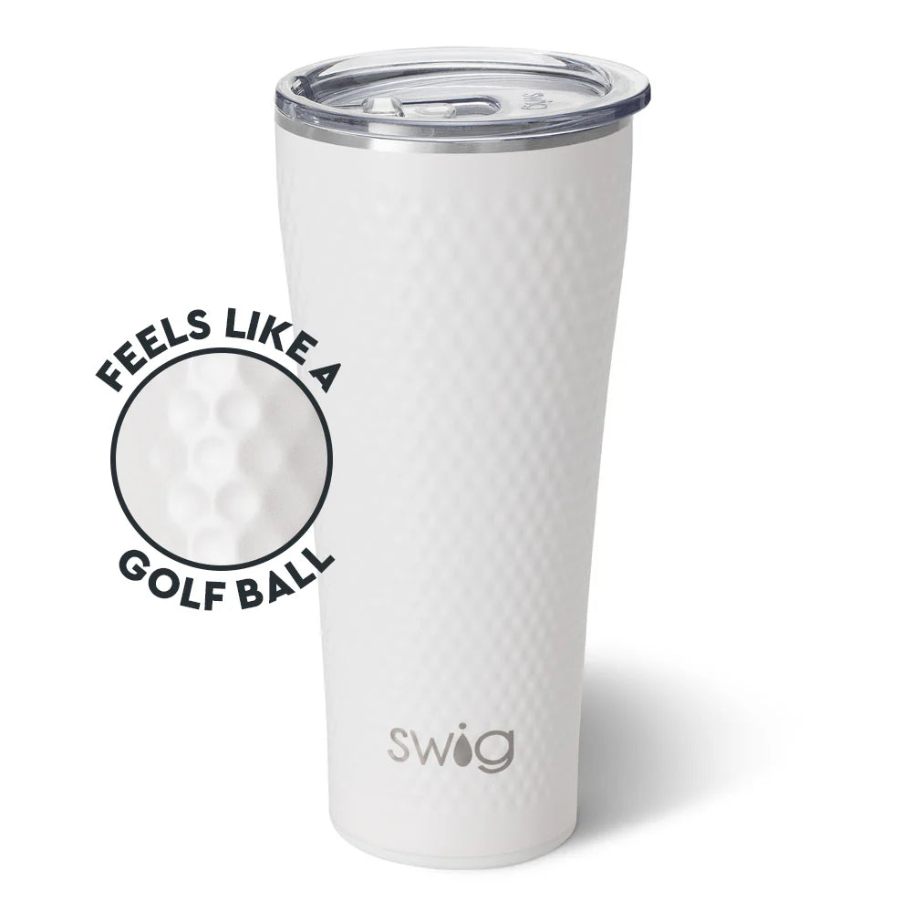White Golf Ball Tumbler 32oz