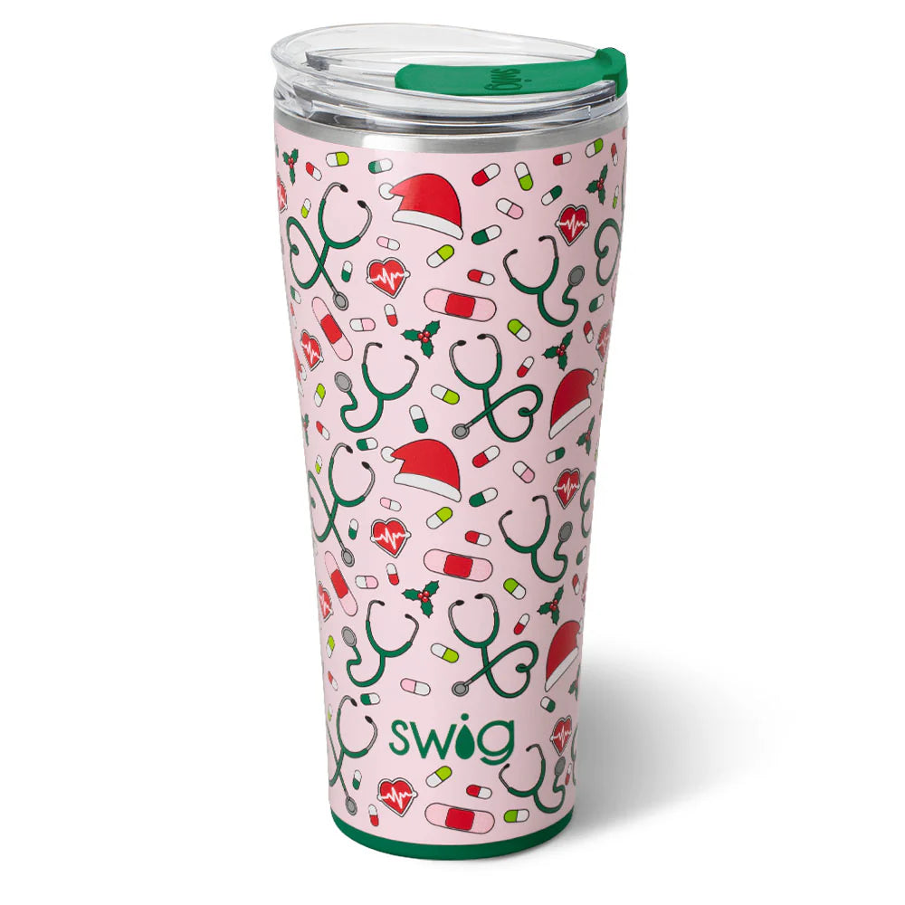 Santa's Scrubs Tumbler 32oz