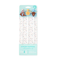 Cowgirl Coquette Straw Topper Set
