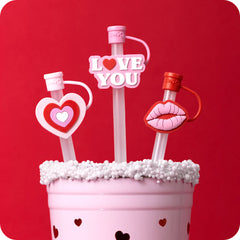 Sweethearts Straw Topper Set