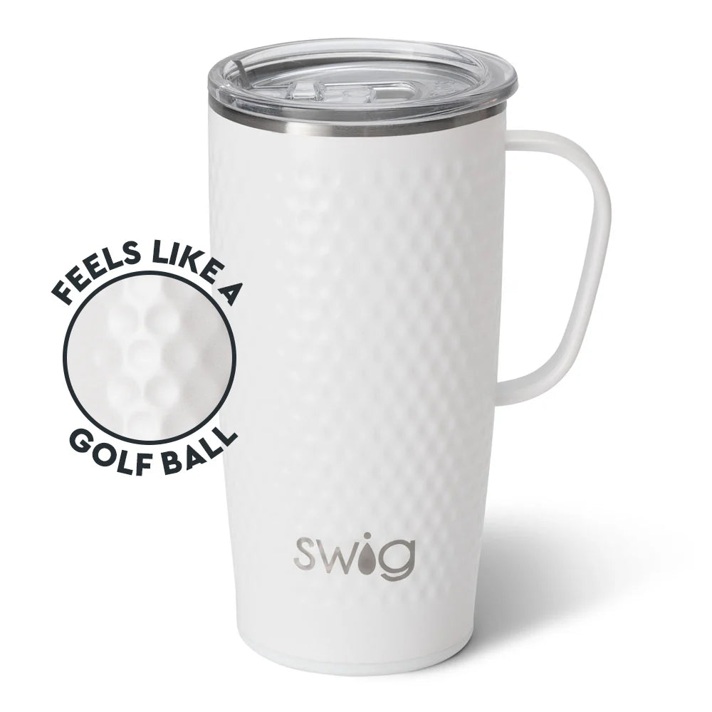 White Golf Ball Travel Mug 22oz