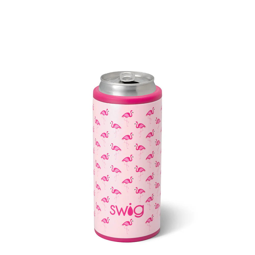 Flamingos Skinny Can Cooler 12oz