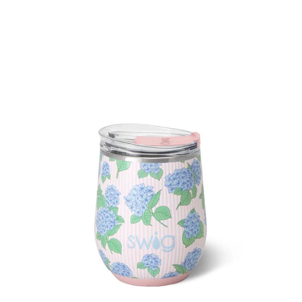 Hydrangeas Stemless Wine 12oz